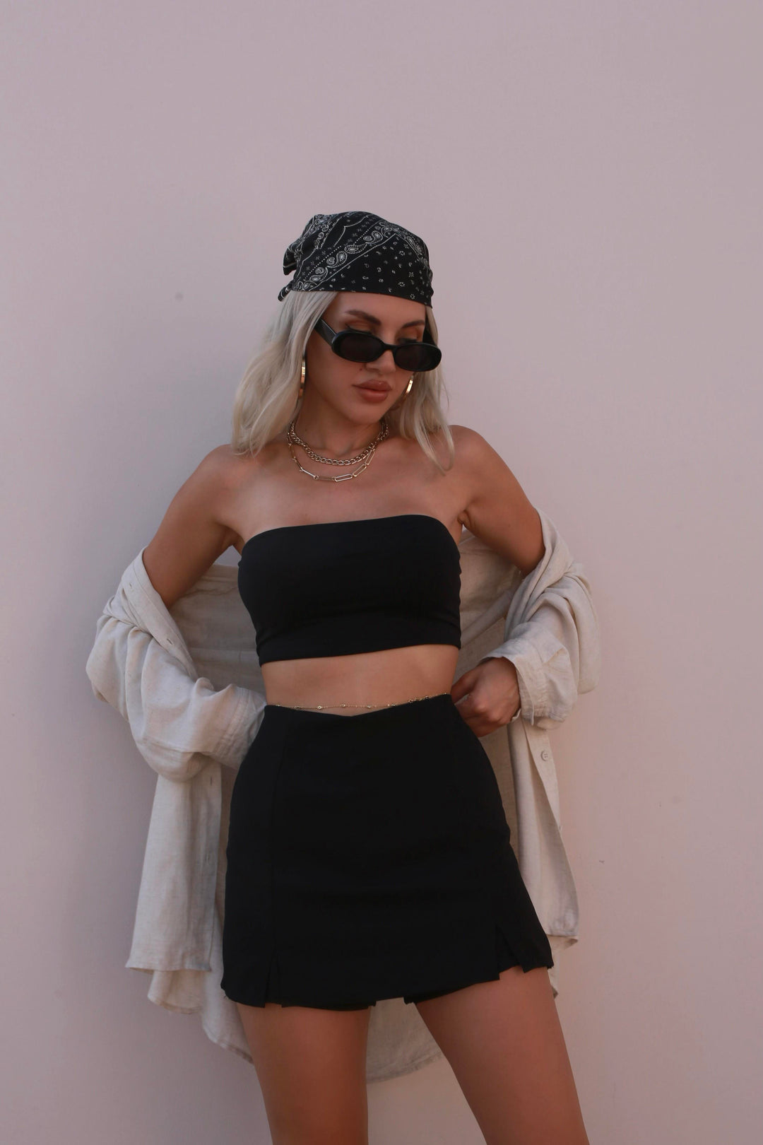 HLLY Women Bentle Crop Black - بليزانت هيل