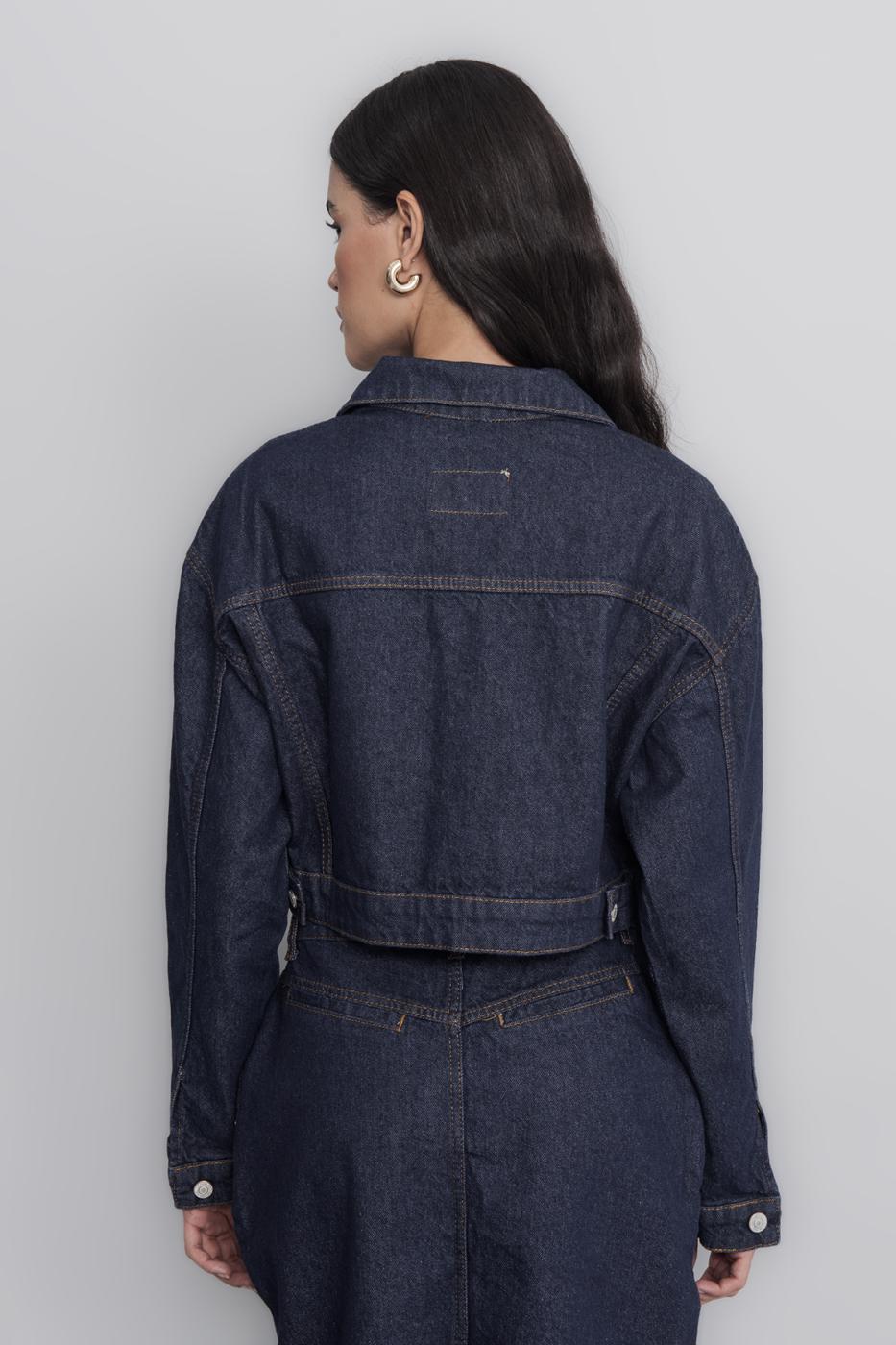 BSL Women Pocket Detailed Crop Denim Coat - Corbeil-Essonnes