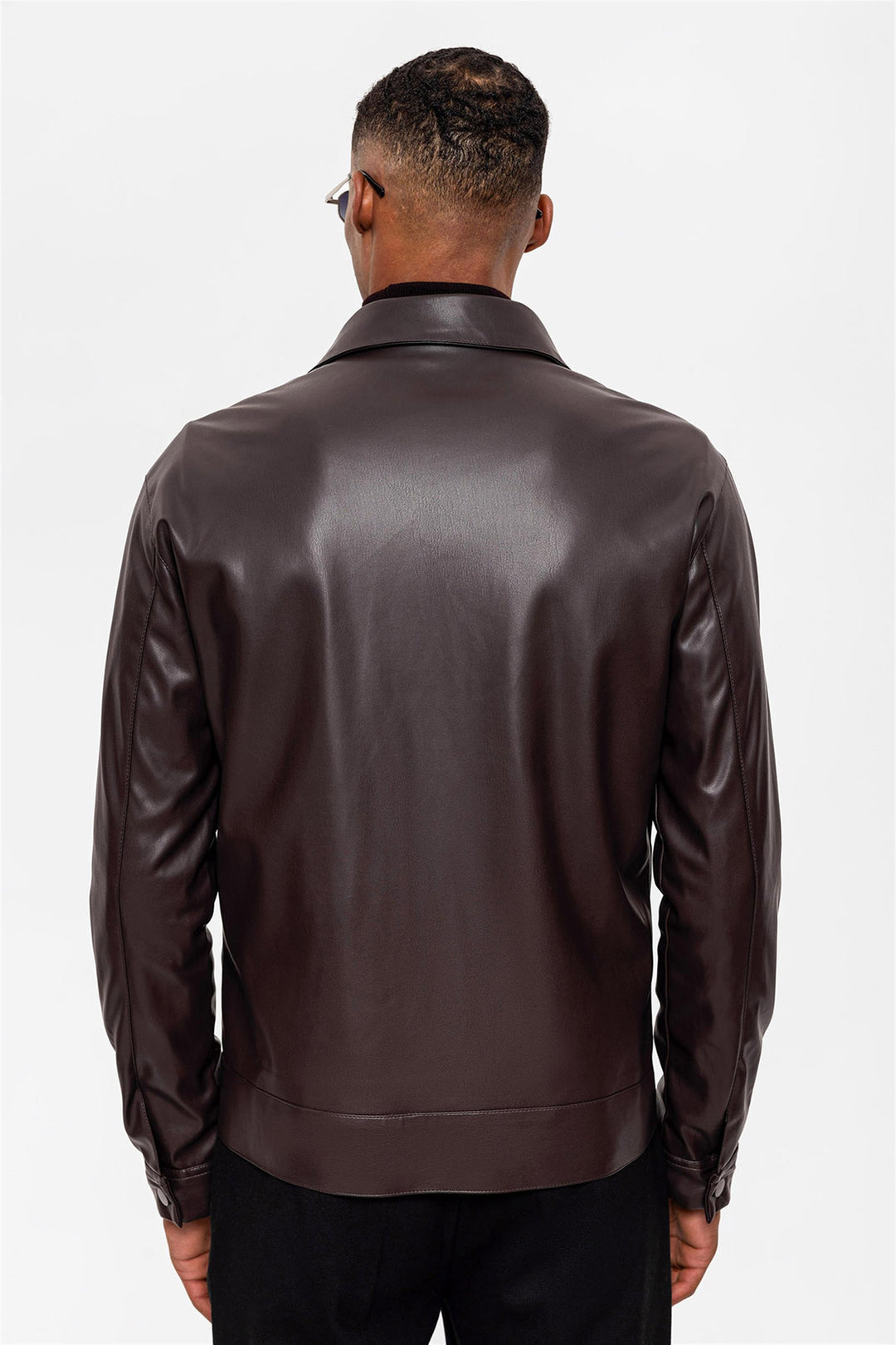 ANT Men's Leather Jacket with Pocket Detail - Chisinau