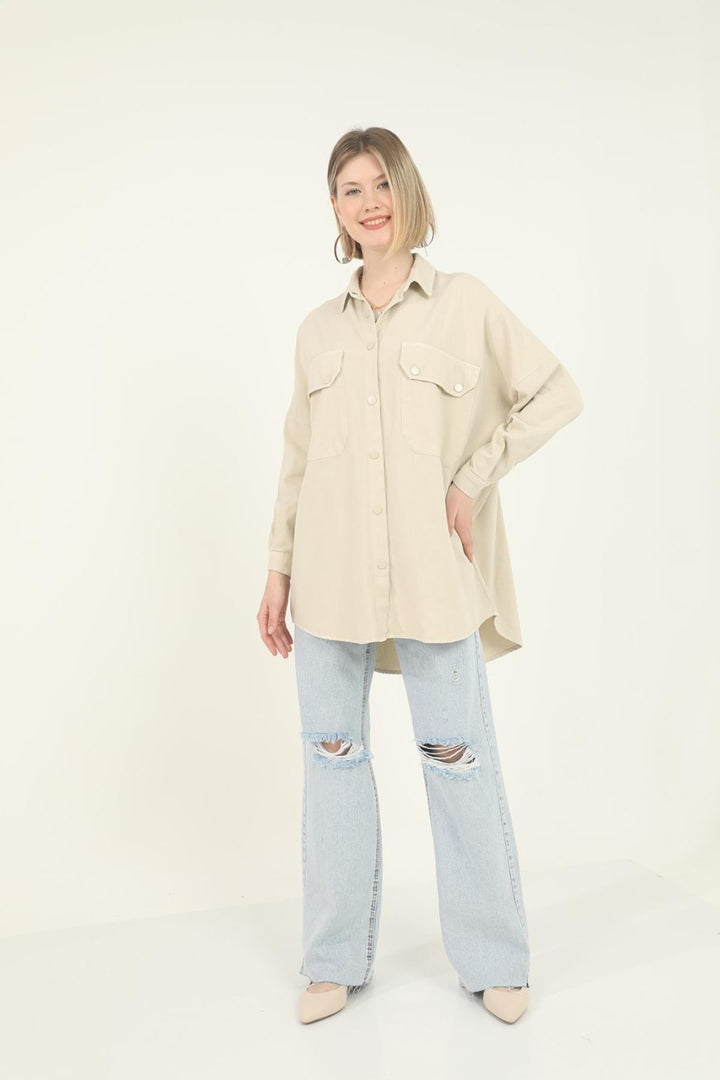 ELS Pocket Shirt - Beige - Atascocita