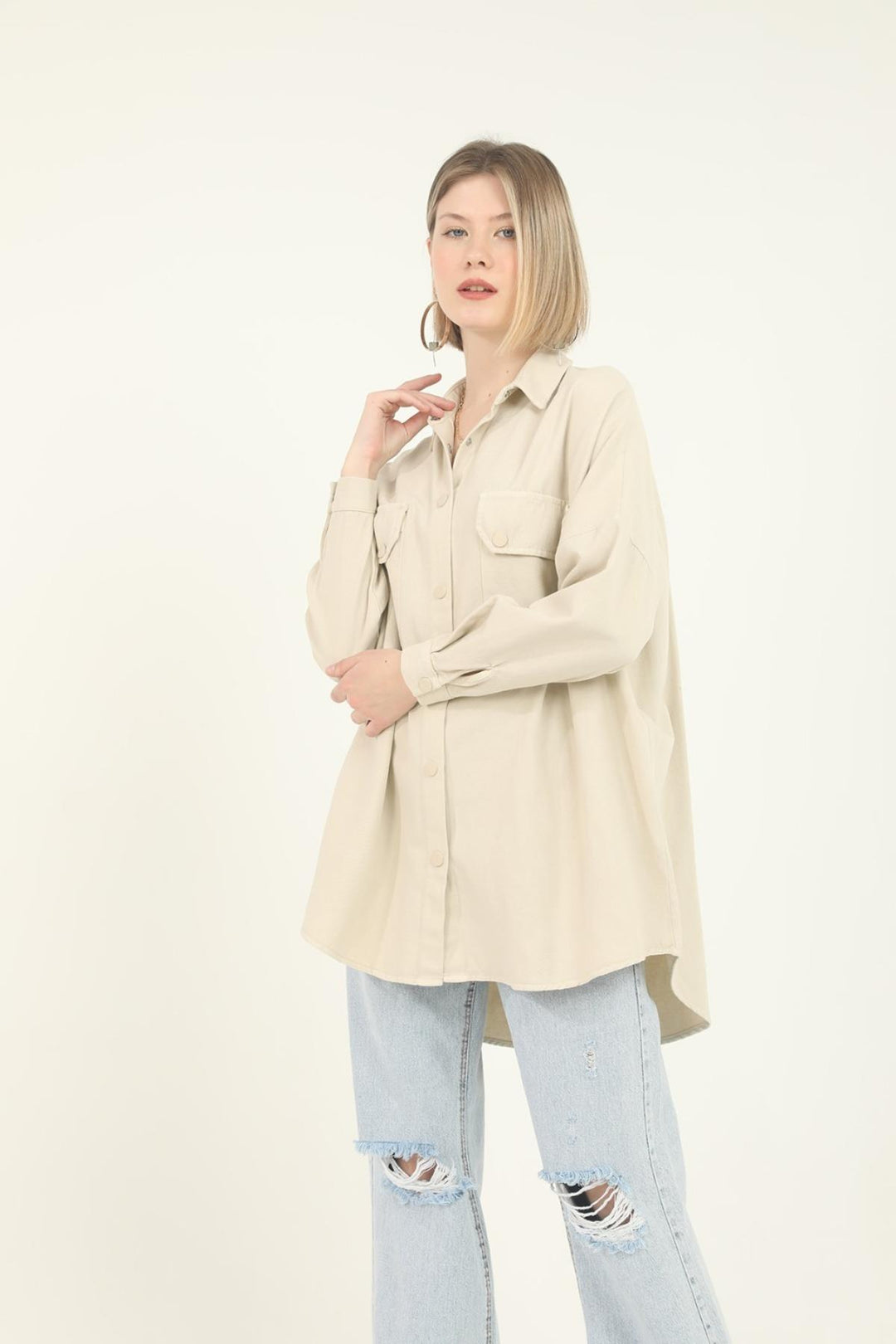 ELS Pocket Shirt - Beige - Atascocita