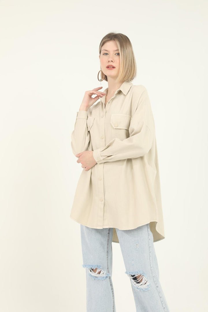 ELS Pocket Shirt - Beige - Atascocita