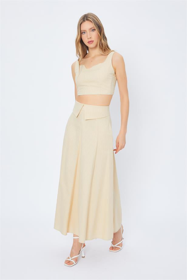 RYN Pocket Long Skirt - BEIGE - Ankeny