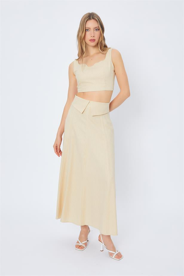 RYN Pocket Long Skirt - BEIGE - Ankeny