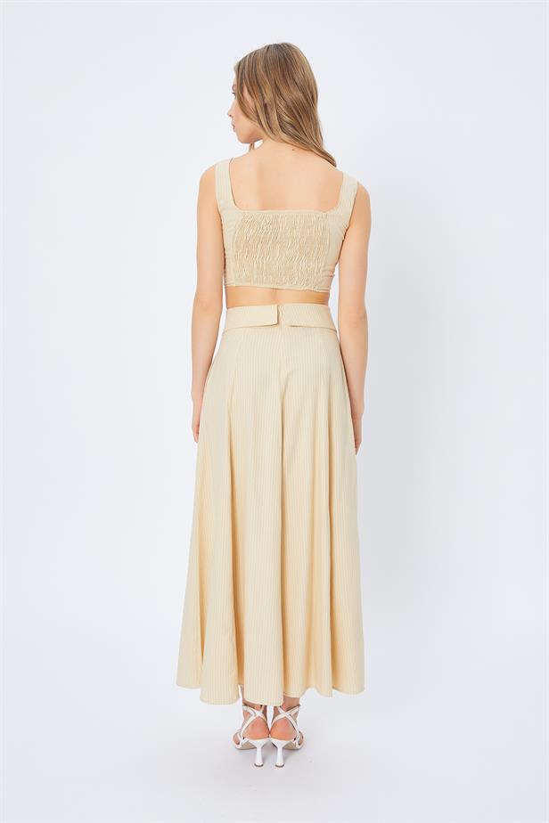 RYN Pocket Long Skirt - BEIGE - Ankeny