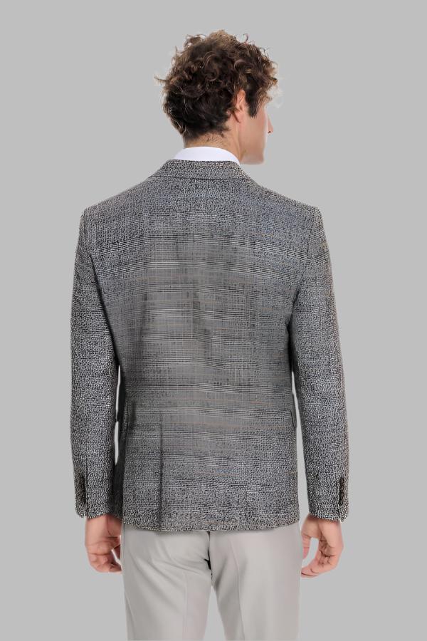 WSS Checked Black Men Blazer  - Singen