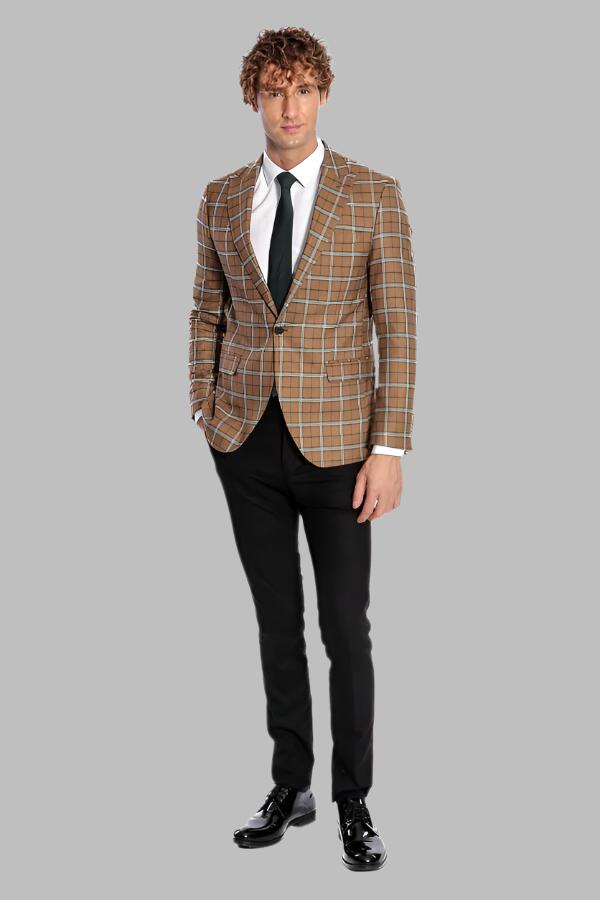 WSS проверил Brown Men Blazer - Singen