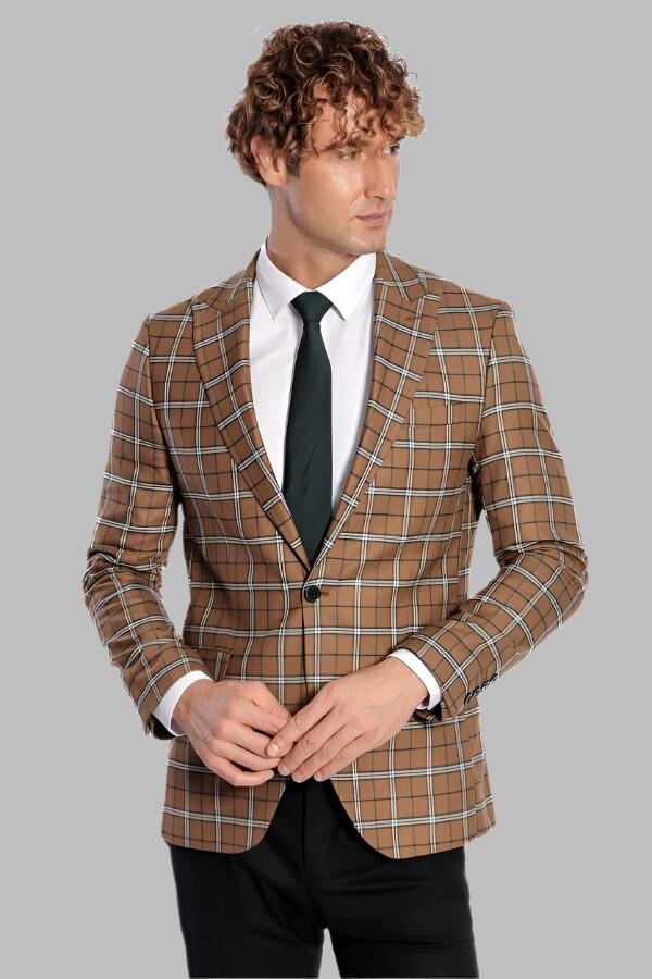 WSS проверил Brown Men Blazer - Singen