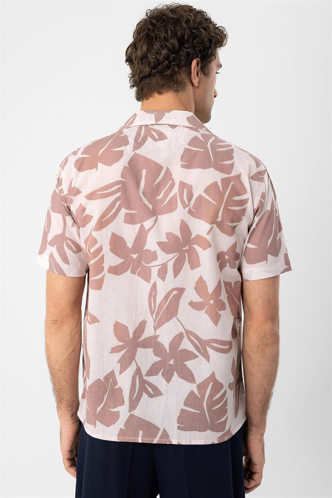 ANT Floral Patterned Top Collar Men's Shirt - Townsville