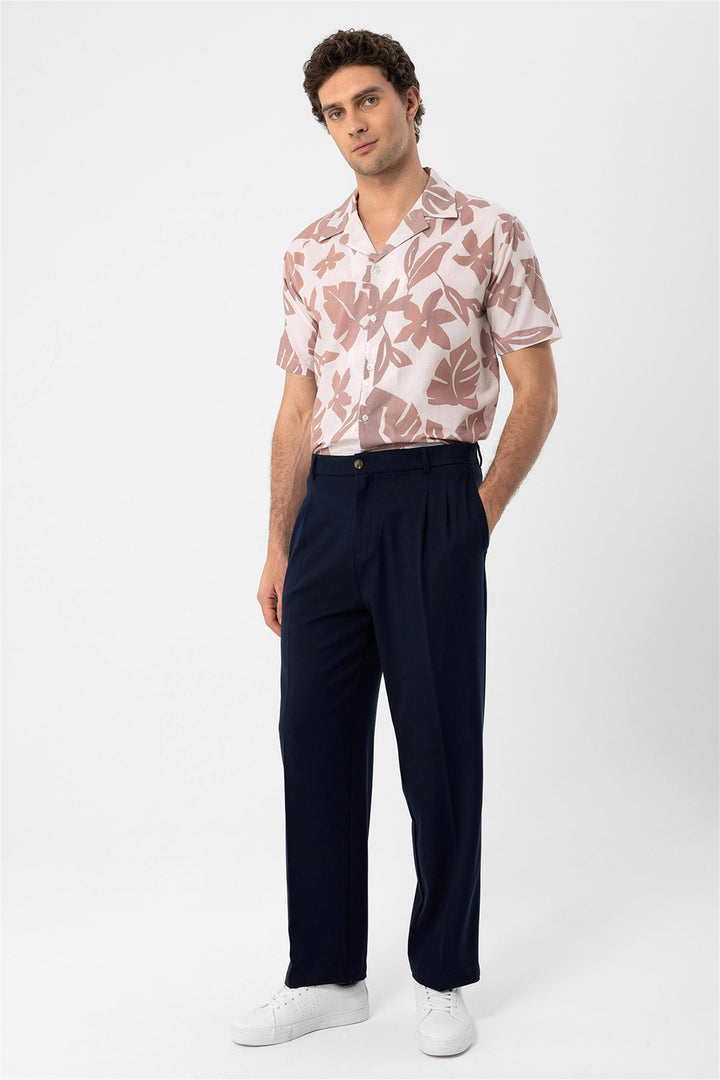 ANT Floral Patterned Top Collar Men's Shirt - Townsville