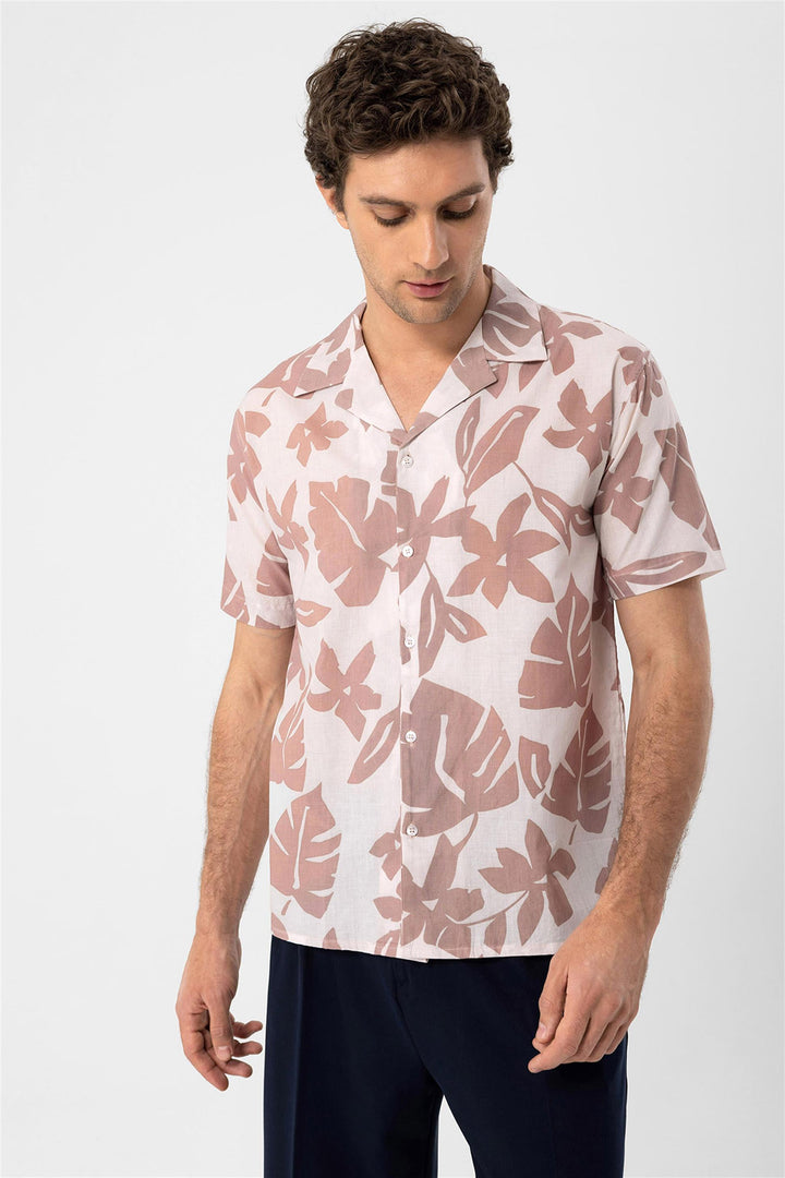 ANT Floral Patterned Top Collar Men's Shirt - Townsville