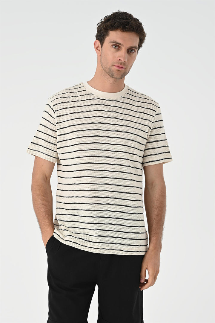 ANT Striped Knitted Men's T-Shirt - Rheda-Wiedenbrück