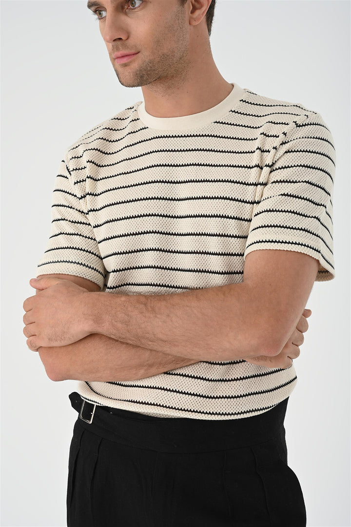 ANT Striped Knitted Men's T-Shirt - Rheda-Wiedenbrück