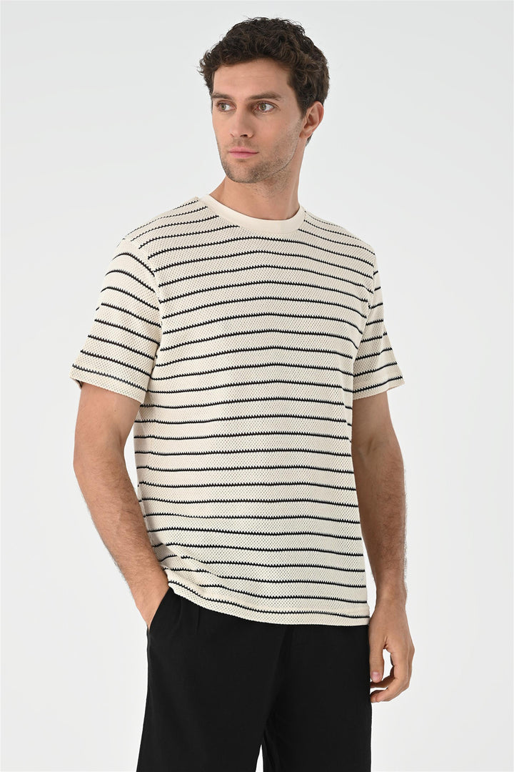 ANT Striped Knitted Men's T-Shirt - Rheda-Wiedenbrück