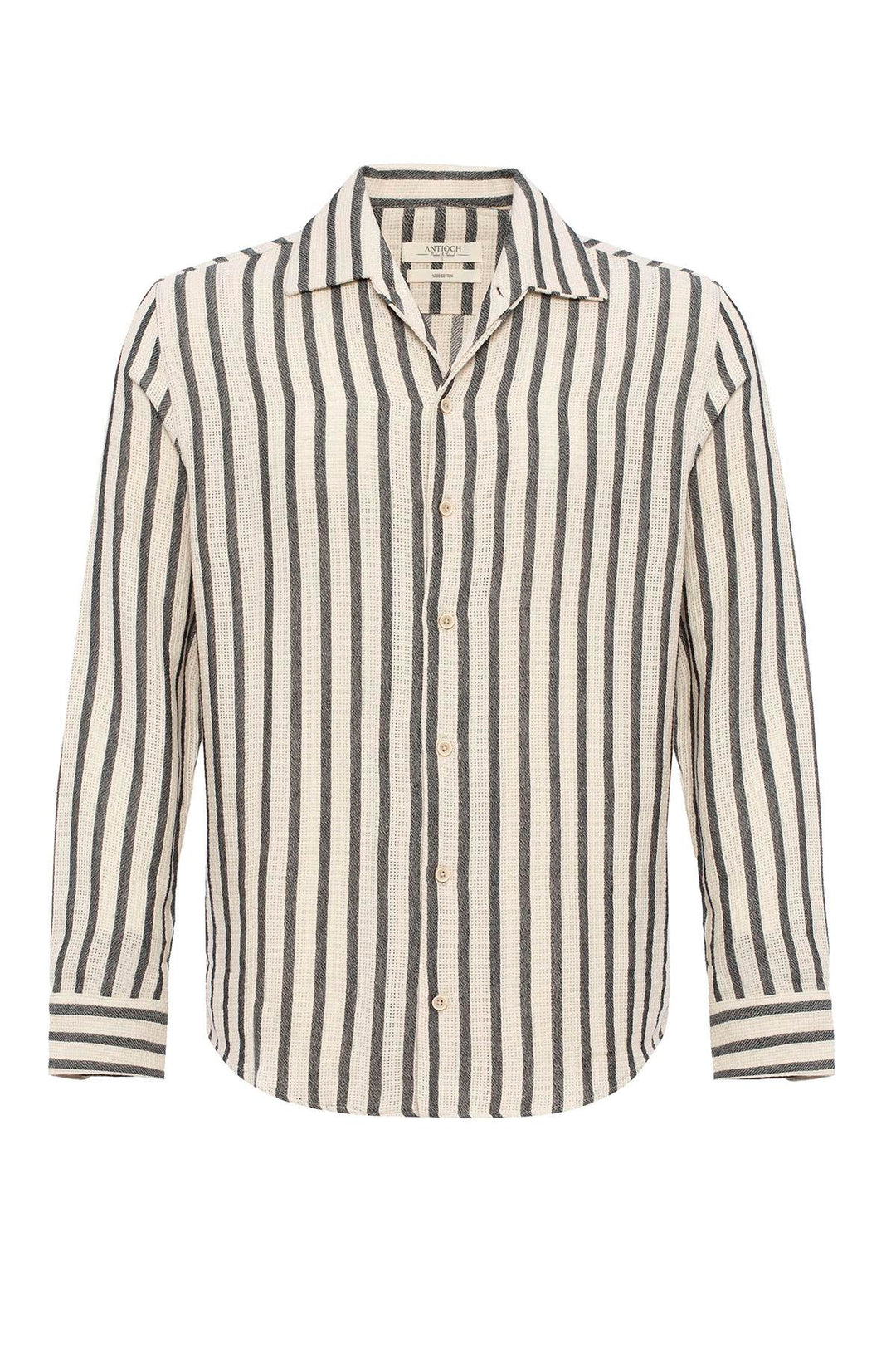 ANT Striped Knitted Long Sleeve Men's Shirt - Ávila