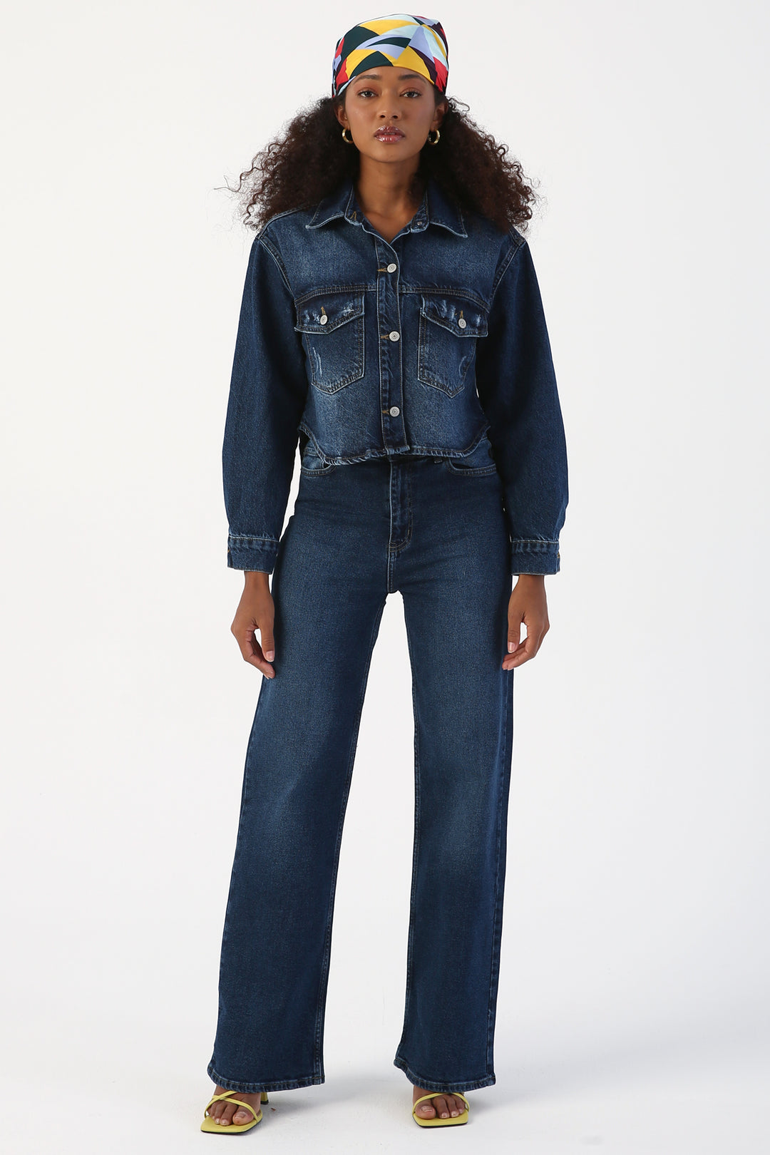 TLD Women Allday Blue01 Cropped Denim Jacket - Mesa