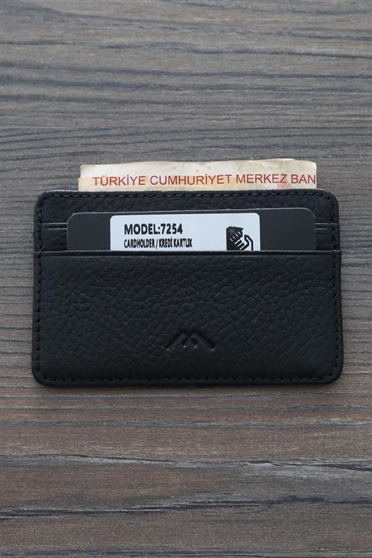 MDX Black Card and Money Divided Artificial Leather Men's Card Holder 7254 - Mühlhausen