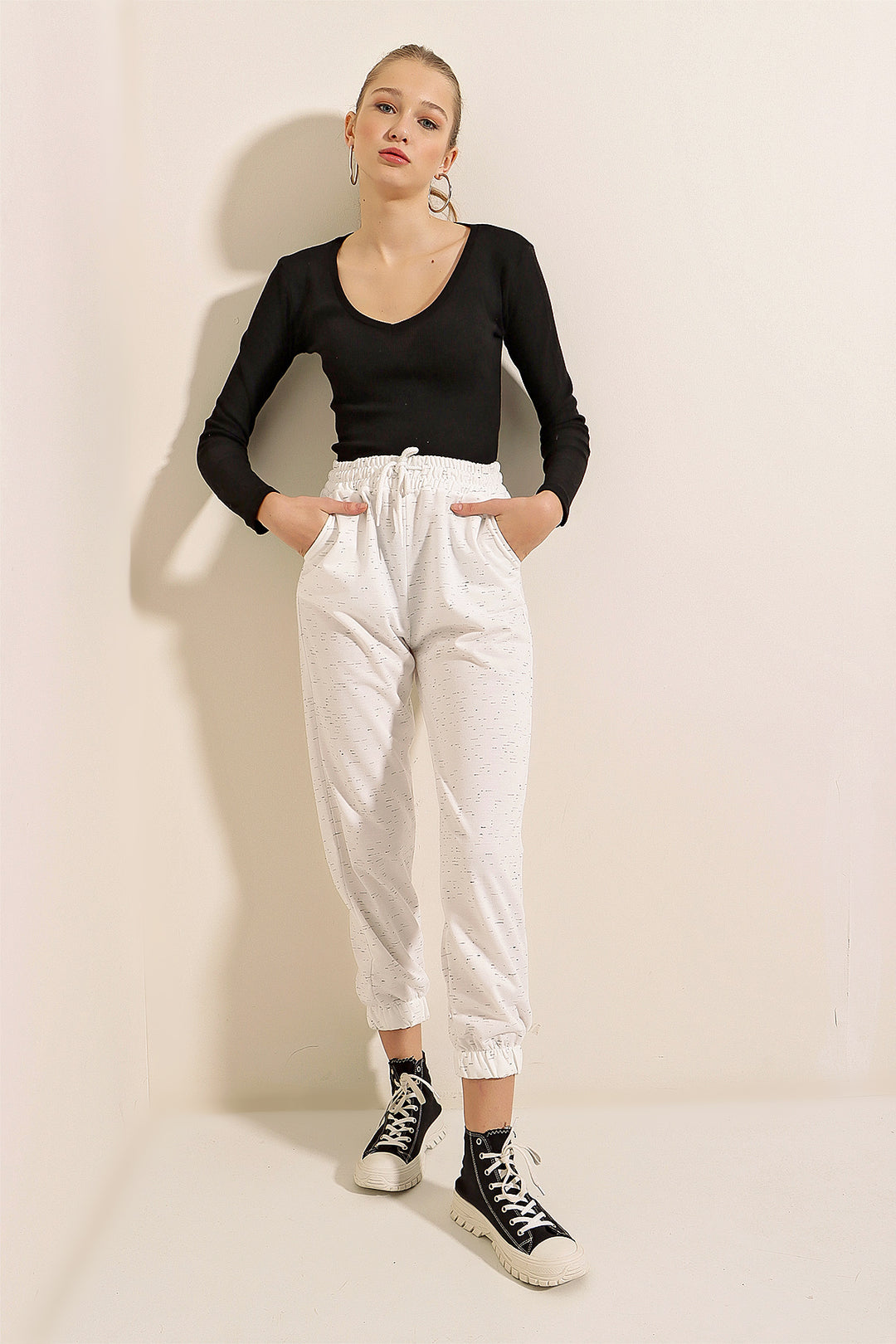 BGD Women Sweatpants Bottoms - Off-White - Avondale