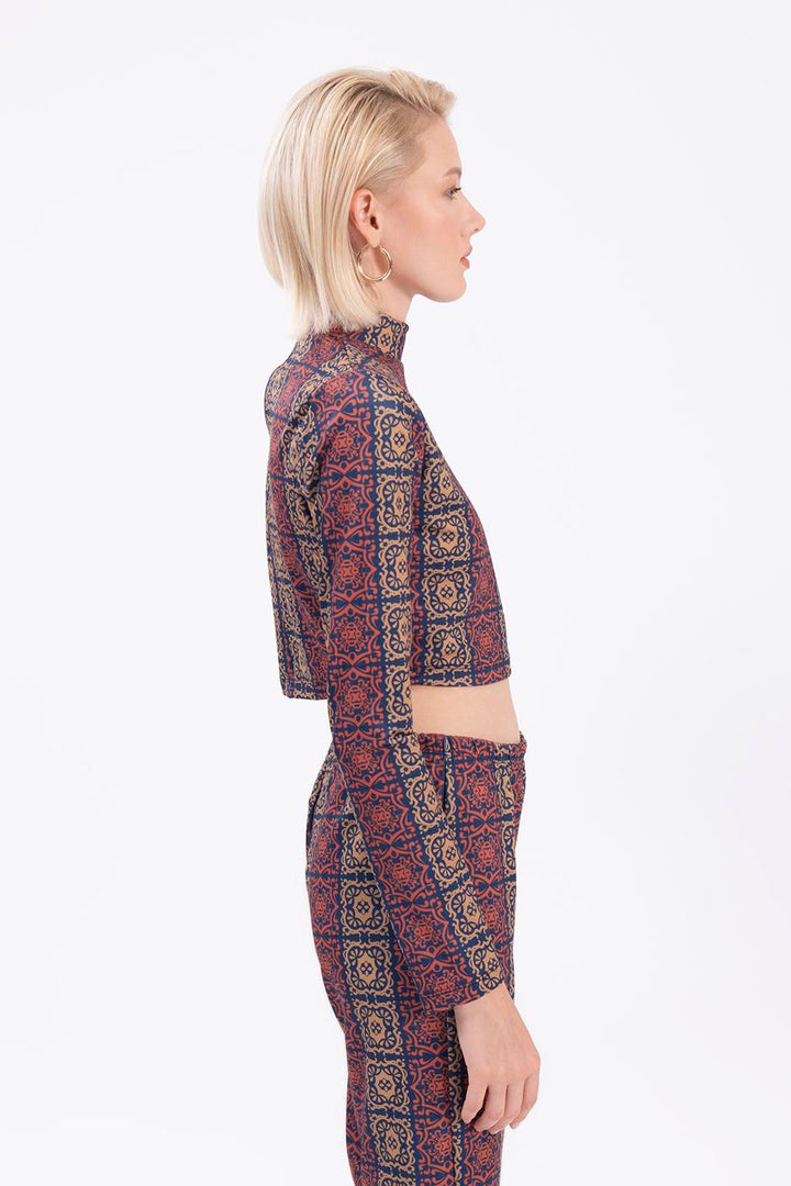 BSL Women Patterned crop top - Manchester