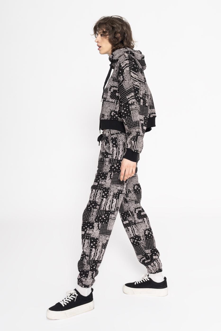 BSL Women Printed Fleece Jogger Pants - Venlo