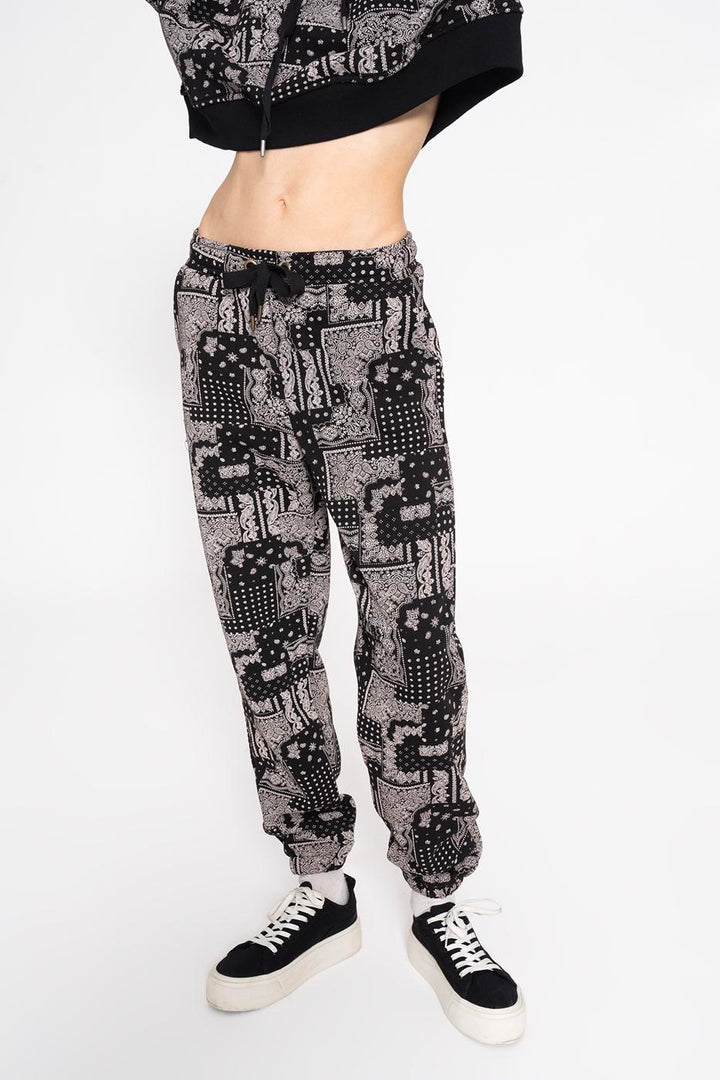 BSL Women Printed Fleece Jogger Pants - Venlo