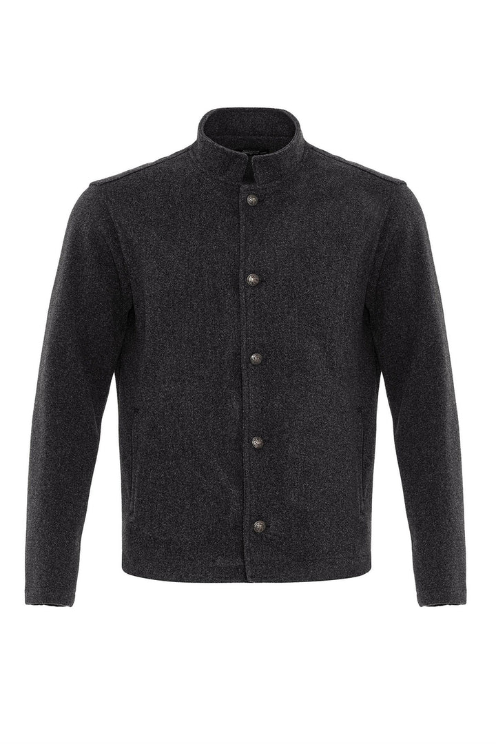 ANT High Collar Men's Cashmere Coat - Majadahonda