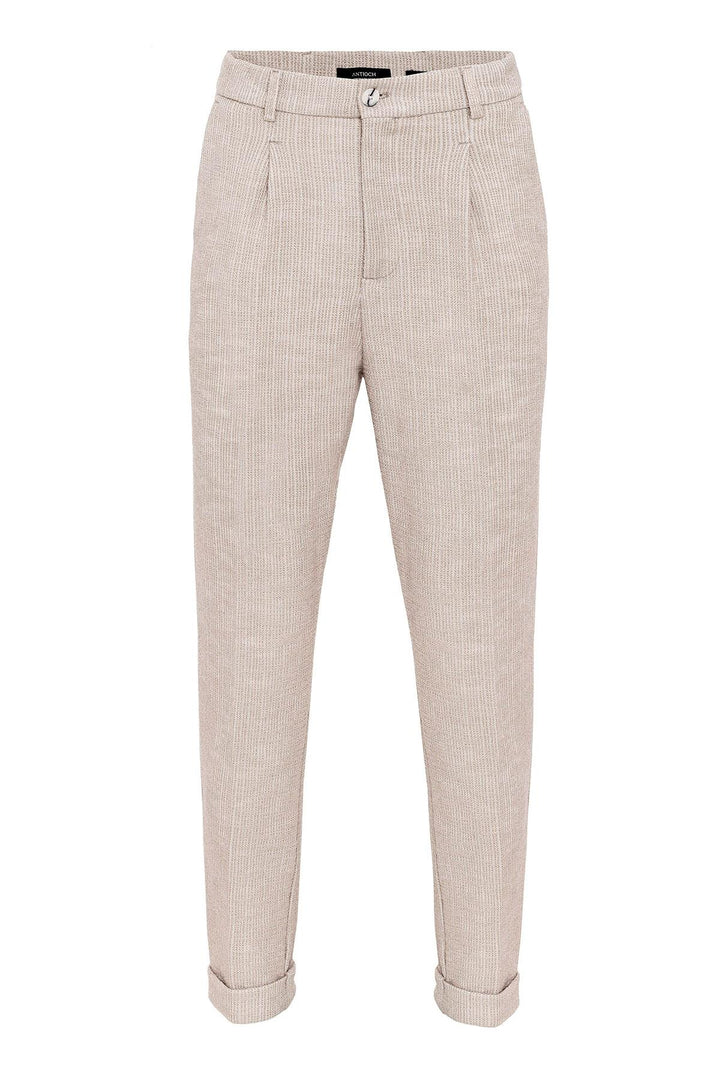 ANT Textured Pleated Double Leg Men's Trousers - Burton upon Trent