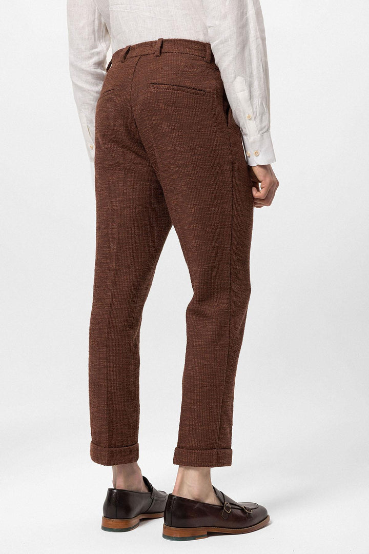 ANT Textured Pleated Double Leg Men's Trousers - Little Elm