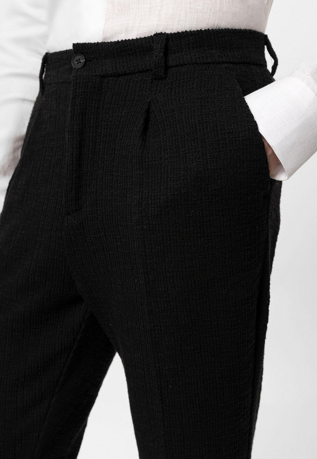 ANT Textured Pleated Double Leg Men's Trousers - Padova