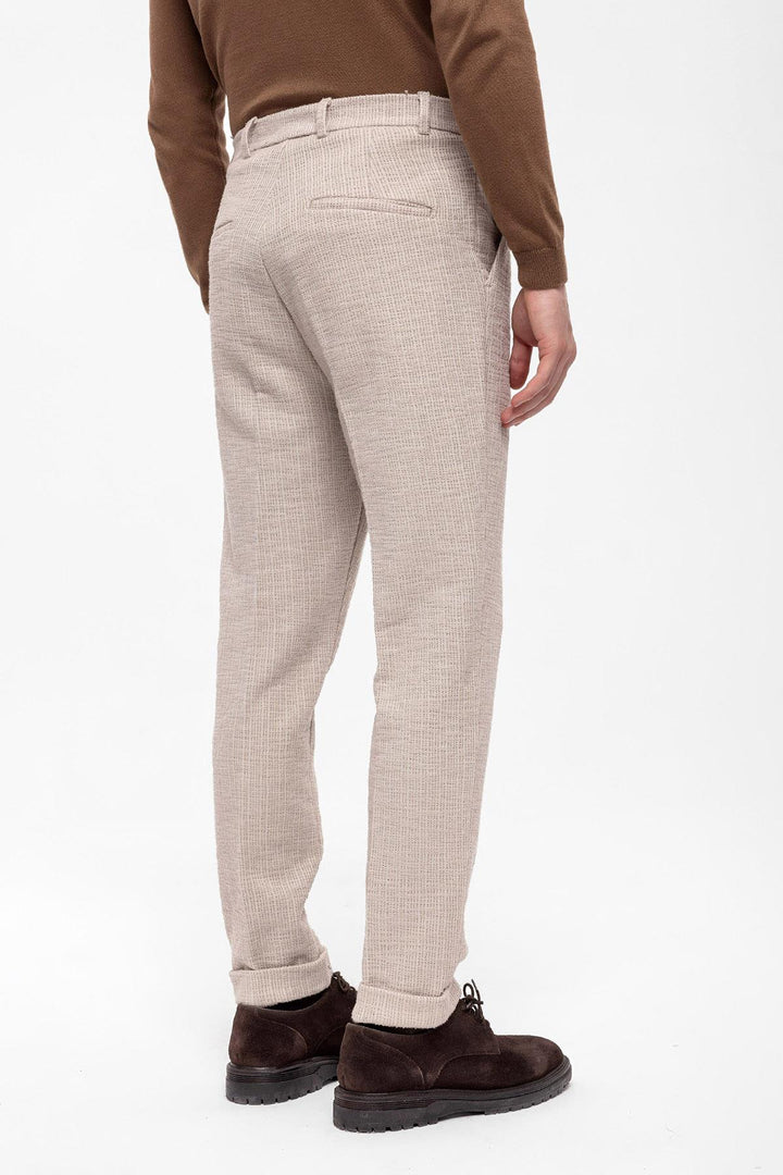 ANT Textured Pleated Double Leg Men's Trousers - Burton upon Trent