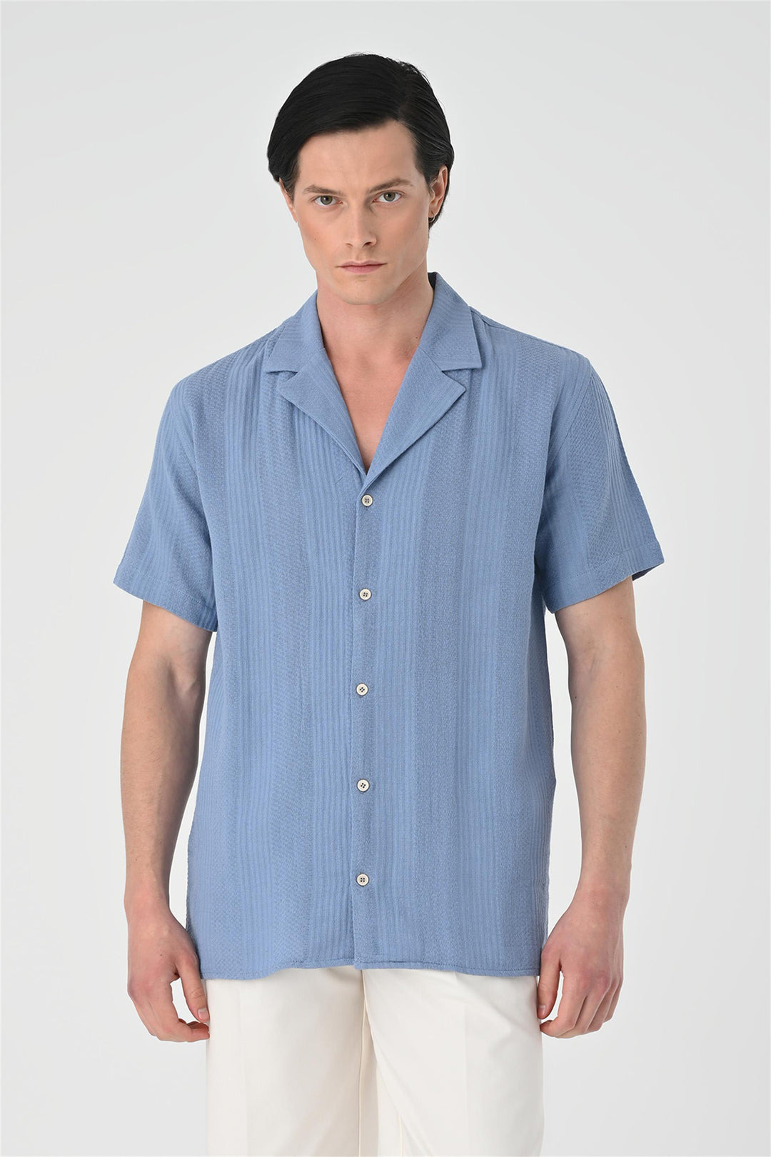 ANT Woven Patterned Short Sleeve Men's Shirt - Sabadell