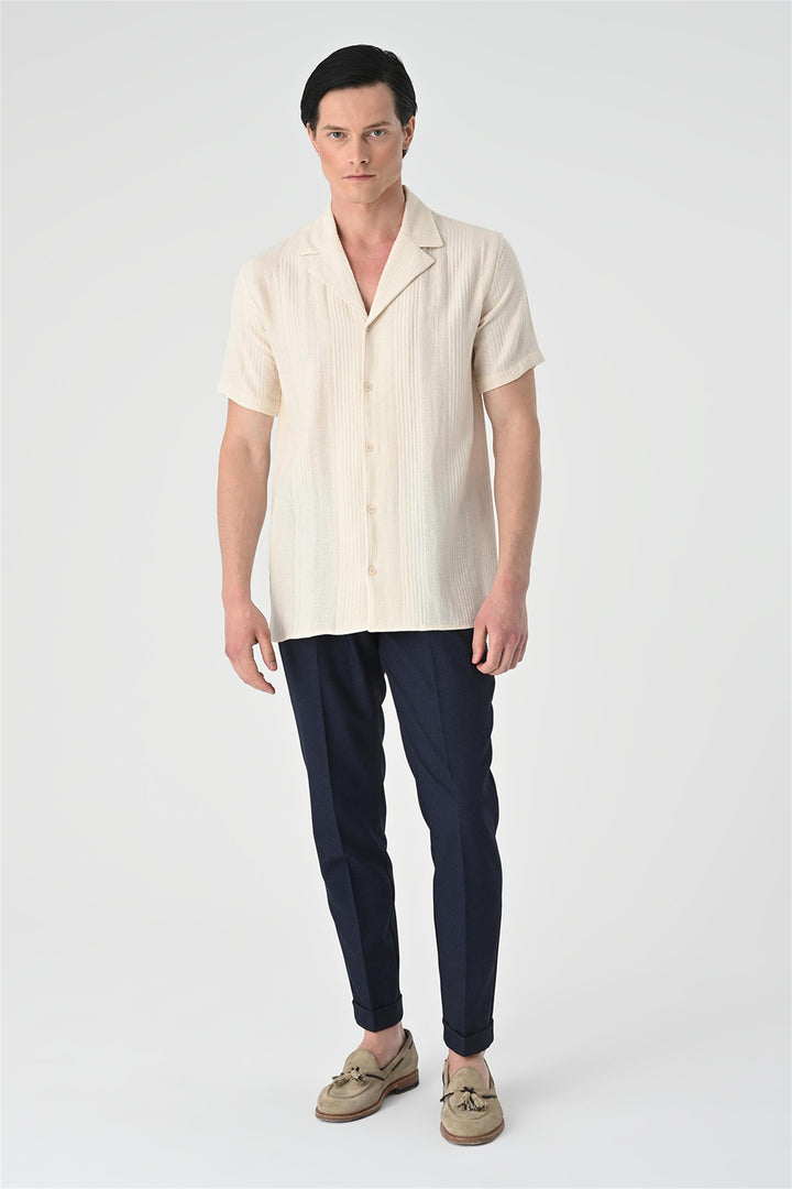 ANT Woven Patterned Short Sleeve Men's Shirt - Chicopee