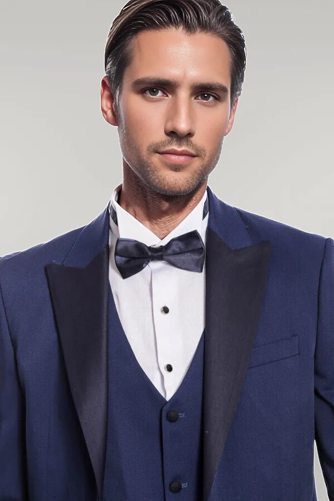 WSS Dot-Patterned Navy Tuxedo  - Singen