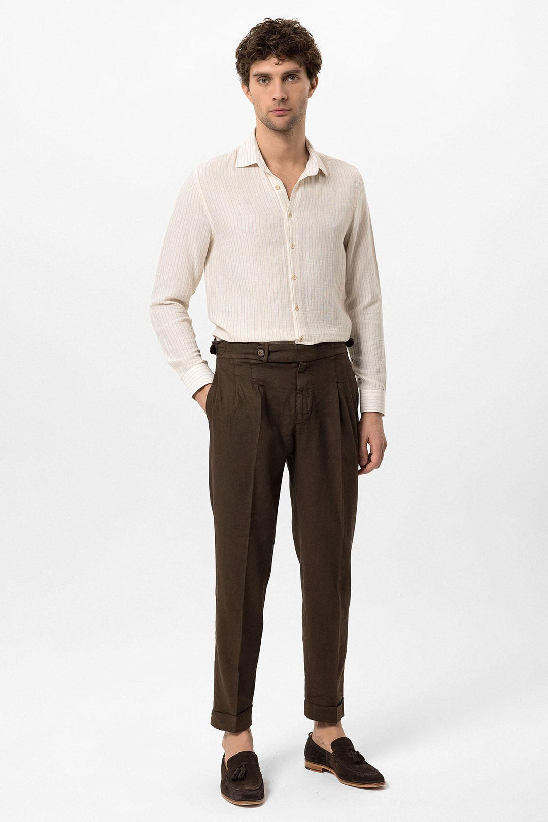 ANT Double Leg High Waist Men's Trousers - Rogers