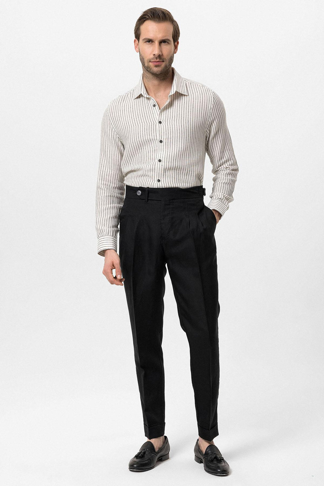 ANT Double Leg High Waist Men's Trousers - Thonon-les-Bains