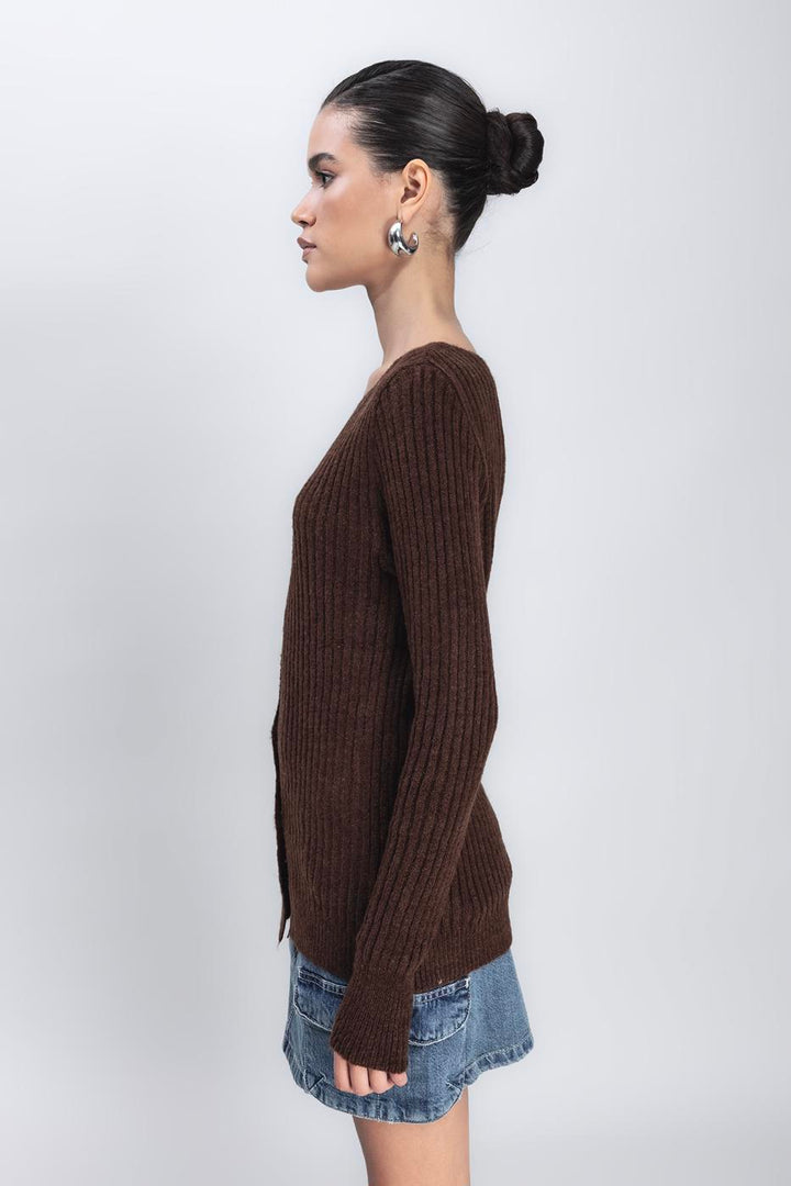 BSL Women Button Detailed Knit Top - High Wycombe