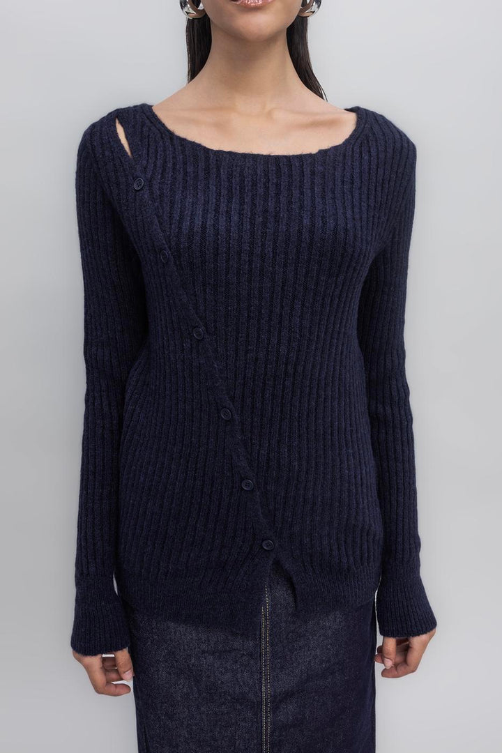 BSL Women Button Detailed Knit Top - Ellesmere Port