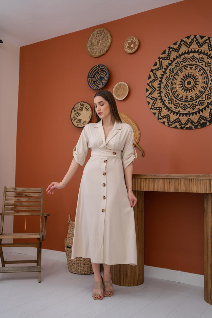 ELS Linen Plord - Beige - Badajoz