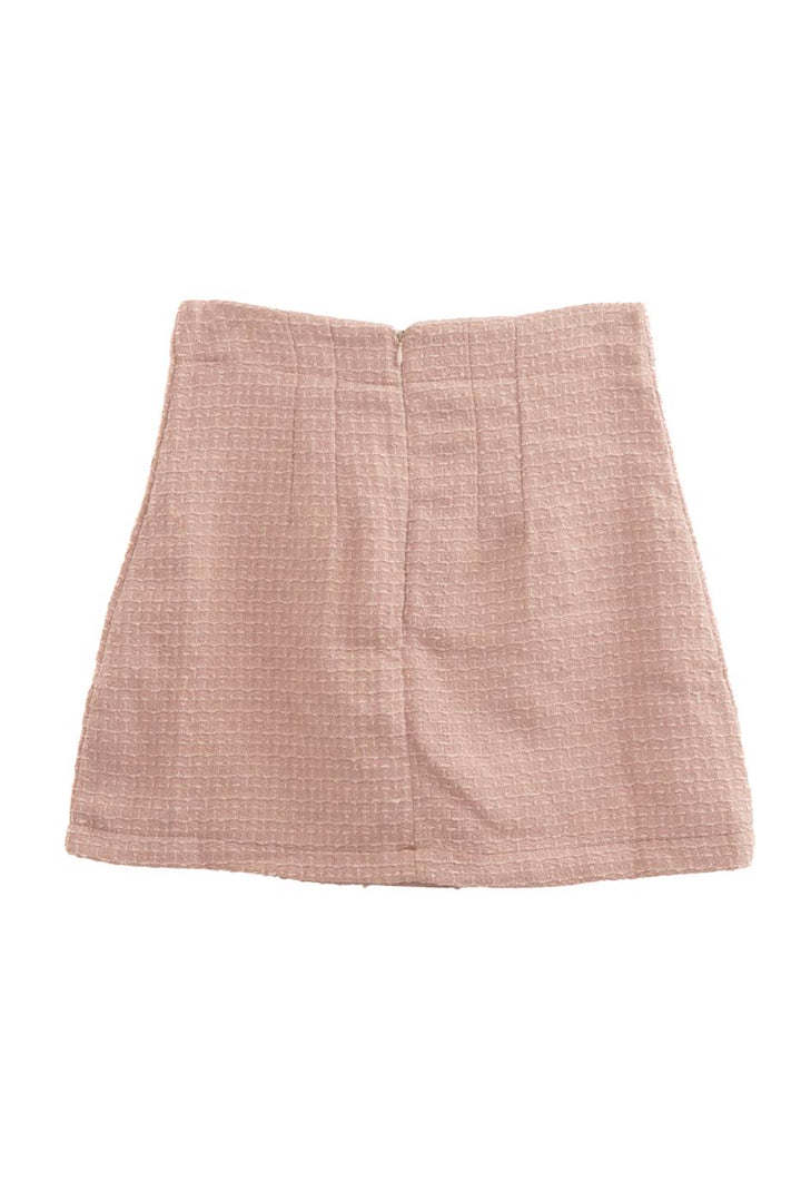 BSL Women Button detailed tweed mini skirt - Jáltipan de Morelos