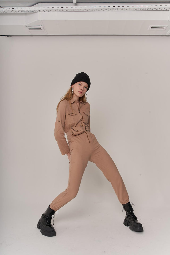 HLLY Women Hunter Jumpsuit Beige - Salamanca