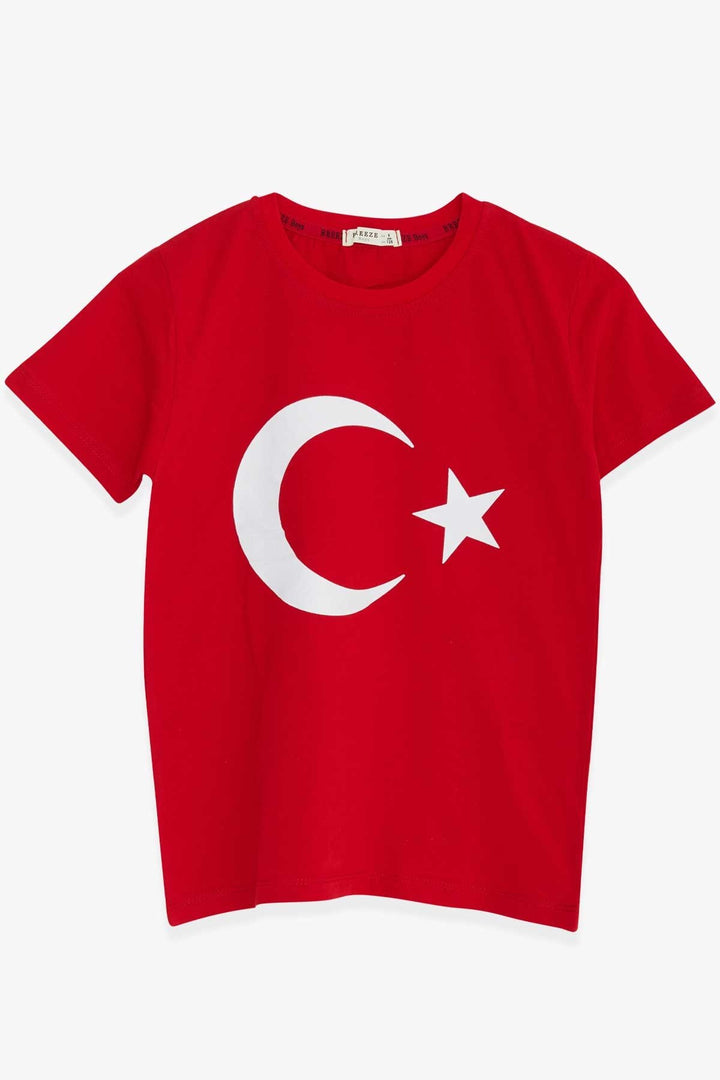 BRE Breeze Kids T-shirt Turkish Flag Red 84 Years, Red - St. Clair Shores