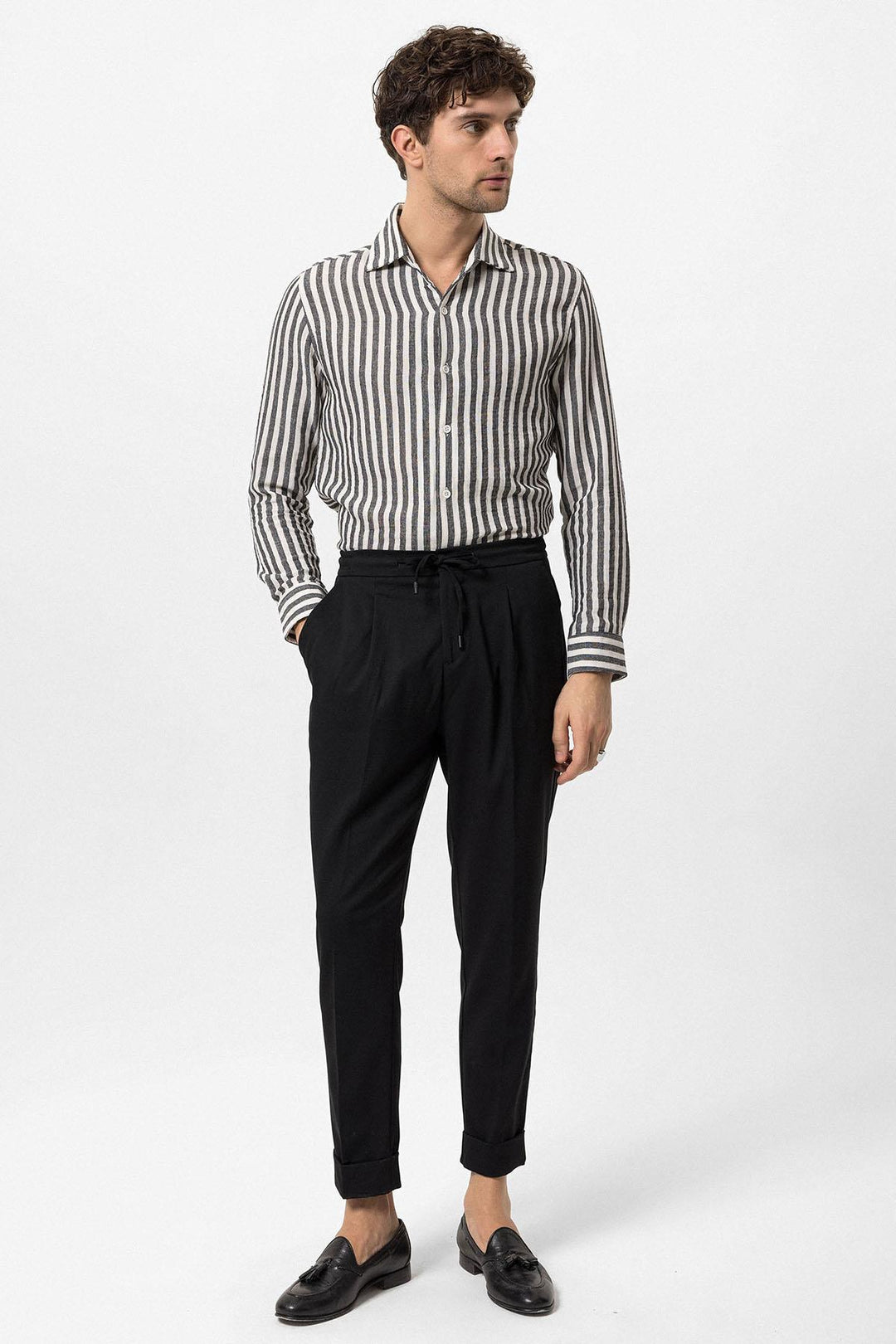 ANT Elastic Waist Pleated Men's Trousers - Clermont-Ferrand