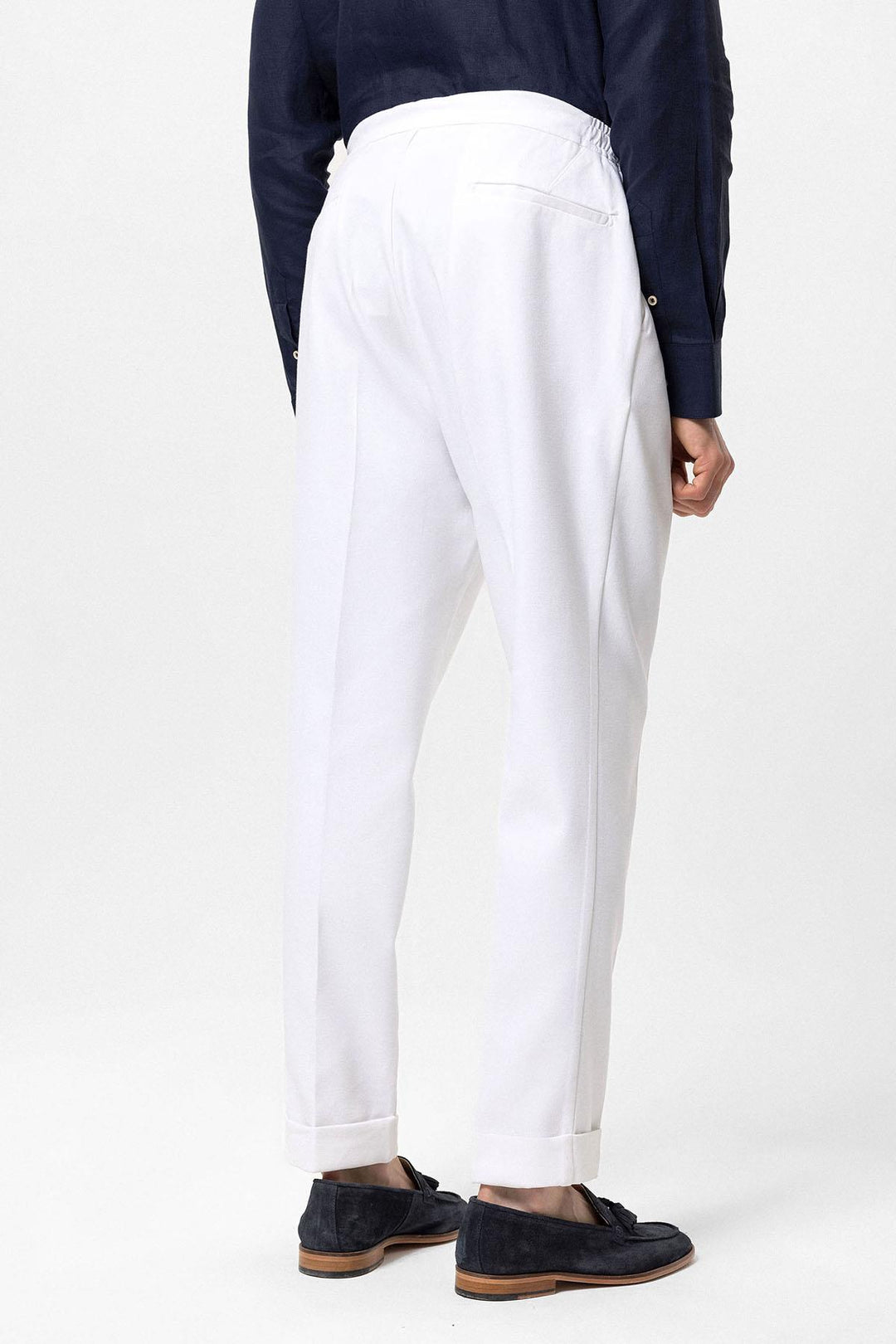 ANT Elastic Waist Pleated Men's Trousers - Godalming