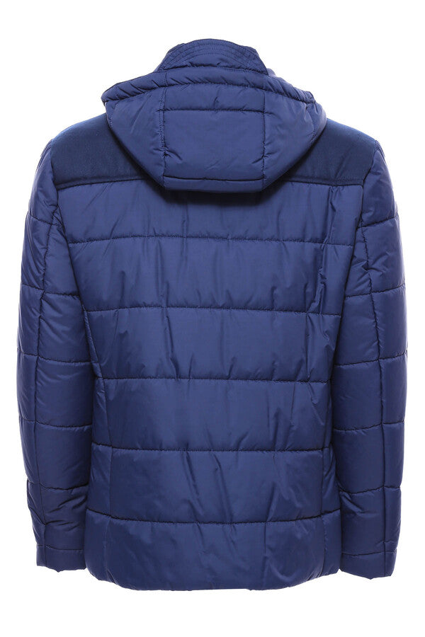 WSS Puffer Navy Blue Men Coat  - Singen