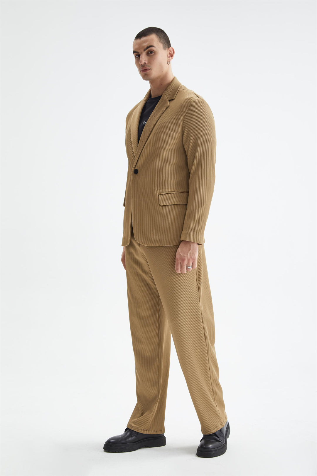 ANT Men's Ribbed Textured Oversize Suit - Iesi