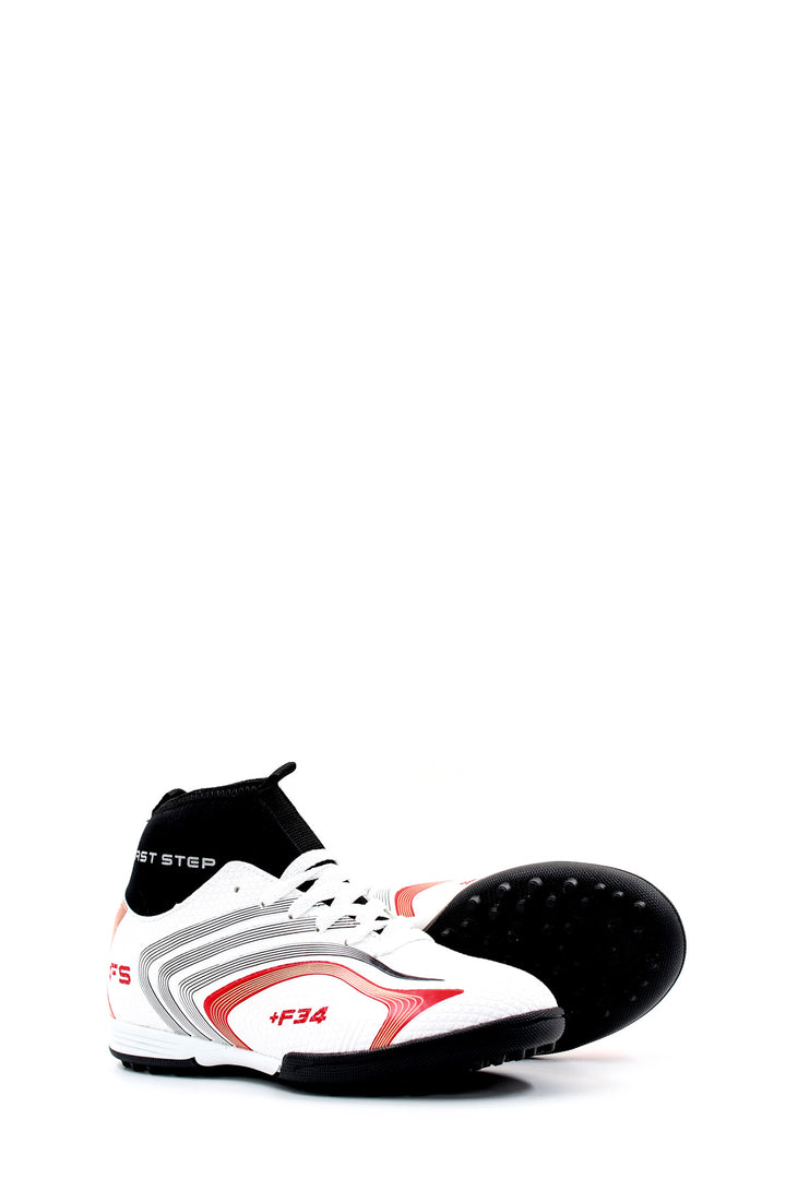 FST Men's Indoor Soccer Shoes 930XA034H White Red - Jocotepec