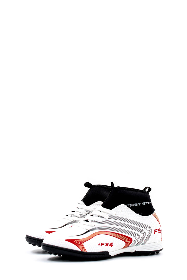 FST Men's Indoor Soccer Shoes 930XA034H White Red - Jocotepec