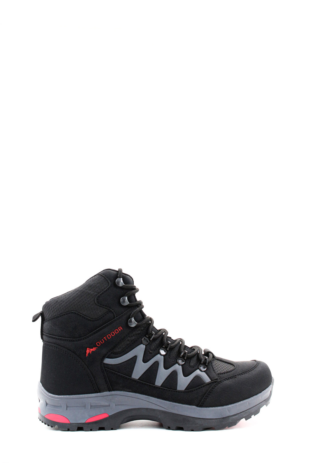 FST Men's Sports Boot 417SMA8009 Black Smoke Red - Puteaux