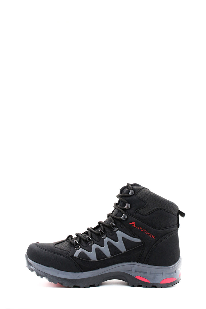 FST Men's Sports Boot 417SMA8009 Black Smoke Red - Puteaux