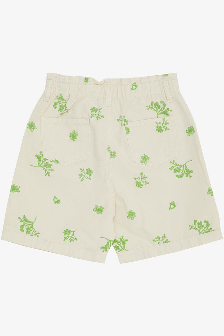 Bre Escabel Girl's Floral Patchered Denme Shorts 104 года, крем - Греция